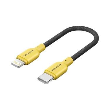 Imagem de Carregador Rápido De 27W Cabo USB C Para Lightning Curto De 17cm Para 