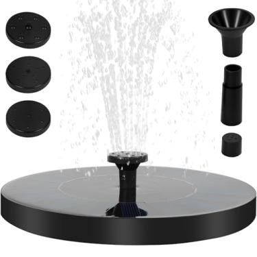 Imagem de Fonte de água solar, bomba solar de fonte de banho de pássaro, bomba de água solar ao ar livre, bomba de fonte flutuante ABS para piscina de jardim e lagoa (18 cm)