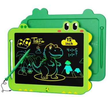 Imagem de Tablet de escrita LCD TEKFUN de 12 polegadas para crianças com caneta 