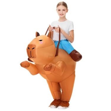 Imagem de Traje inflável de capivara XYJKIDSES para crianças de 6 a 12 anos