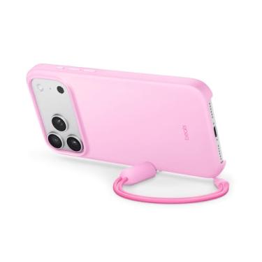 Imagem de Beats Capa com Suporte para iPhone 17 Pro Max com MagSafe e Controle da Câmera, Suporte e Cordão integrados, Acabamento Fosco com Revestimento em Microfibra – Calcário cítrico