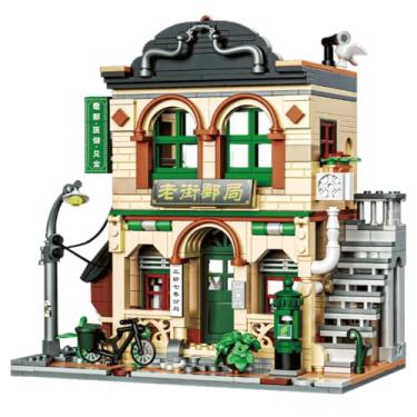 Imagem de HOUXIPUPY Mini-Blocks City Post-Office Building-Set - City Town Modular Photo Shop Building Model Construction phostudio House Blocks Collection Set 731 PCS for Adults