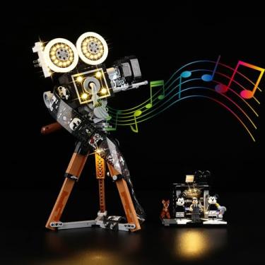 Imagem de Nitemode LED Light Kit Compatible with Lego 43230, UpgradedWalt Tribute Camera Models Set Lighting Accessories,No Model(Sound Version)