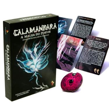 Imagem de A Malha do Porvir - Expansão do Jogo Calamandara | Supere novos desafios enfrentando o tabuleiro e suas 50 cartas de eventos antes que o tempo termine! Esta expansão adiciona DUAS novas mecânicas!