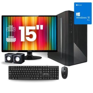 Imagem de Pc Computador Completo Intel I3 8Gb M.2 256Gb Monitor 15 - Cev