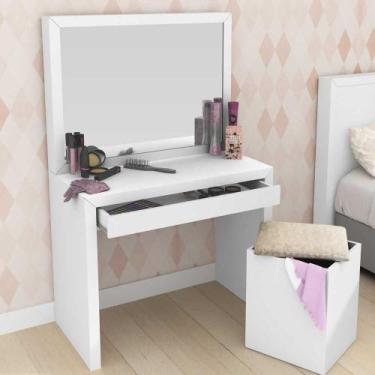 Imagem de Penteadeira Escrivaninha PE2000 Branca Tecnomóbili, Branco