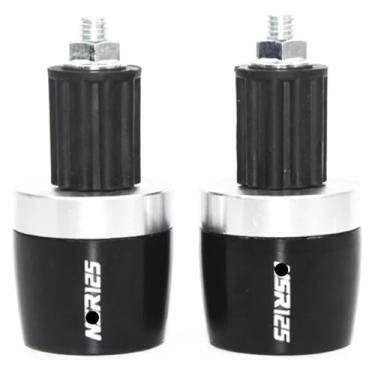 Imagem de Acessórios de motocicleta Alumínio CNC Pegas de Mão Tampa de Extremidade da Barra Compatível com NSR125 NSR 125 1988 1989 1990 (B-Prata)