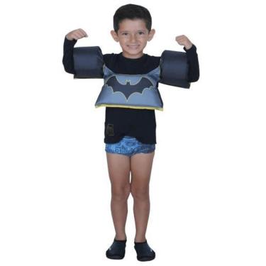 Imagem de Colete Salva Vidas Infantil Boia Braço Até 25Kg Batman Praia