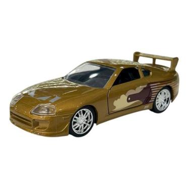 Imagem de Miniatura Toyota Supra Dourado Velozes Furiosos Jada 1:32