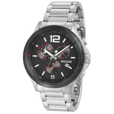 Imagem de Relógio Magnum Masculino Ma33497T Cronógrafo Prateado