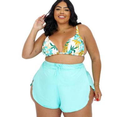 Imagem de Shorts Saída De Praia Feminina Plus Size Piscina Verão 2025 - ANNA AMI