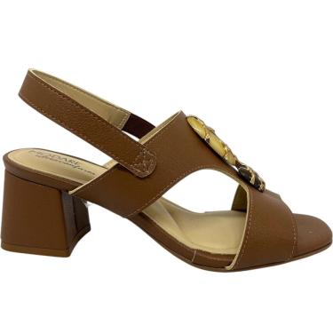 Imagem de Sandalia Feminina Casual Dia a Dia Passeio Trabalho Calce Fácil Salto Médio Ultra Conforto Modare 7172.127