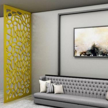 Imagem de Painel Vazado Divisória MDF Atenas Crú - Decore Painéis e Divisórias, 
