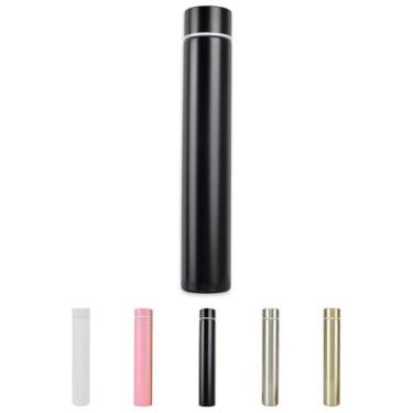 Imagem de Garrafa de água ChezMax Slim em aço inoxidável 280mL isolada