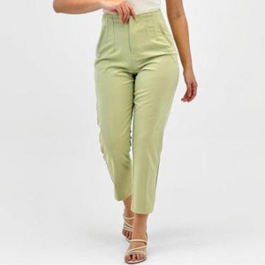 Imagem de Calça Dipanno Alfaiataria Tecido Reta Feminina-Feminino