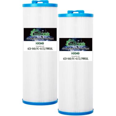 Imagem de HANXER Cartucho de filtro de spa 4CH-949 compatível com PWW50L, Filbur FC-0172, FC0172, 817-4050, Cal Spa AK-90091, 200702, SD-01143, Rising Dragon 50, 40508, filtro de banheira de hidromassagem, 2