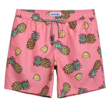 Imagem de Shorts de banho mamagic, calções de banho masculinos Slim Fit Quick Dr