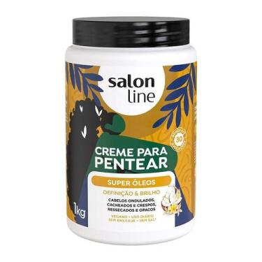 Imagem de Creme Cabelo Pentear 1Kg Super Óleos - SALON LINE