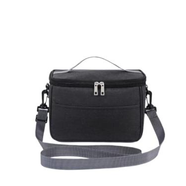 Imagem de Bolsa Térmica de Mão a Prova D'água Para Levar Sucos, Lanches e Marmitas (Preto/P)