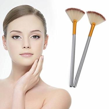 Imagem de Pacote com 2 pincéis de máscara de leque, aplicadores de ácido para peeling glicólico/máscaras