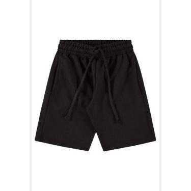 Imagem de Bermuda Básica Infantil para Meninos Up Baby, Preto, 3