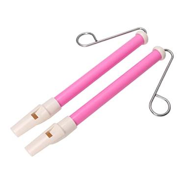 Imagem de RiToEasysports Apito Deslizante, Instrumento Musical Seguro para Crianças Em Metal Abs de Cor Adorável para Iluminação Precoce, 2 Peças, Apito Deslizante, para Crianças (Rosa)