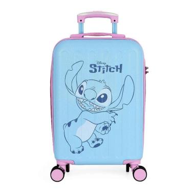 Imagem de Mala de Bordo Luxcel Kids Stitch e Angel Rosa e Azul Claro