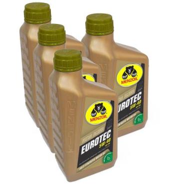 Imagem de 4 Litros De Oleo Motor 5w40 Sn Sintetico Eurotec Menzoil Onix prisma a