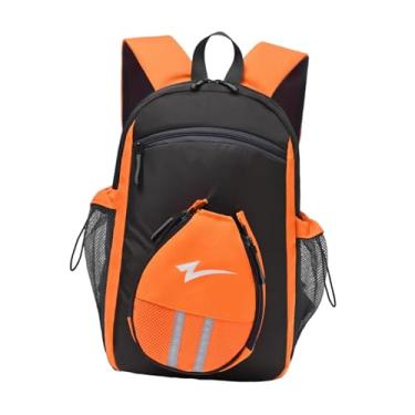 Imagem de Dynwave Mochila para tênis de mesa com compartimento ventilado para sapatos, bolsa portátil para raquete de tênis, bolsa para transporte de raquete para, Preto