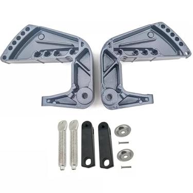 Imagem de Generic Kit de suporte de braçadeira 6L8-G3111 e 6L8-G3112 para motor de popa Yamaha 4HP 5HP 6HP F4 F5 F6, preto