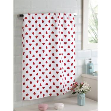 Imagem de Toalha De Banho Dohler  Formosa Coração Vermelho