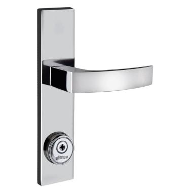 Imagem de Fechadura Tetra Espelho 7cm Cromado Quadratta Curva Aliança