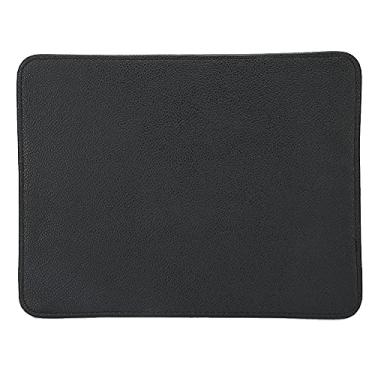 Imagem de Tapete de mesa para arte em unhas, almofada dobrável, lavável, para mesa de manicure, macio, durável, antiderrapante, elegante, material PU para salão de beleza, uso doméstico, (Preta)