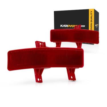 Imagem de Para Honda CR-V 2020 2021 2022 refletor de para-choque lado do motorista e do passageiro | Par | Traseira | Lente vermelha | Plástico | Híbrido | Certificado CAPA | HO1184118C, HO1185118C |