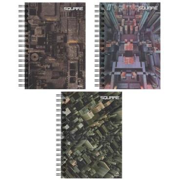 Imagem de Caderno Espiral Capa Dura 1x1 - 80 Folhas - Square - Foroni