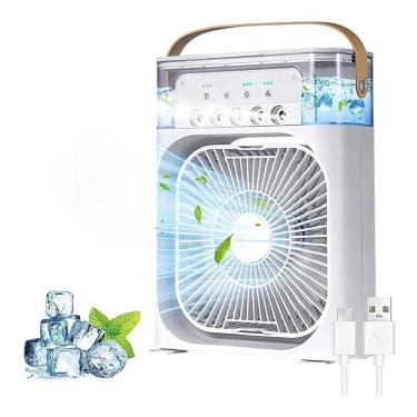Imagem de Ventilador Umidificador Portátil Led Idali Life 3/1 - Novo