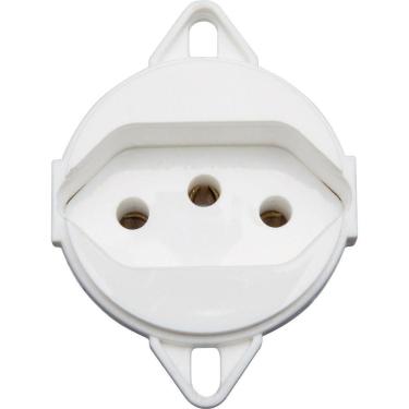 Imagem de Tomada 2p+t Para Tampa De Piso Tramontina 20 A 250 V Branca Tramontina