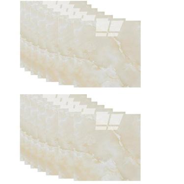 Imagem de Placa Adesiva 3D Marmore Kit 10 uni Autocolante Papel de Parede Obra Reforma Reparo Banheiro Cozinha Ambiente