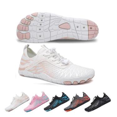 Imagem de Barefoot Shoes Calçado de caminhada para mulheres e homens - branco - 