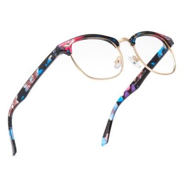 Imagem de Óculos de luz azul Cyxus 8056T15 Semi Rimless Retro