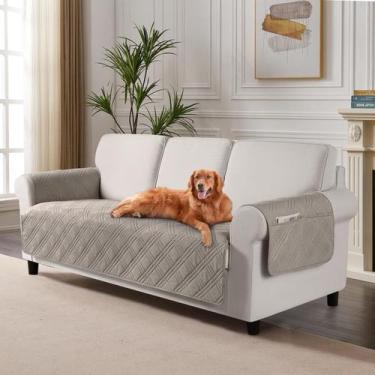 Imagem de Capa de sofá TAOCOCO, protetor de sofá impermeável com bolso