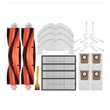Imagem de Compatible With Xiaomi Dreame Bot D10 Plus RLS3D Robot Vacuum Cleaner Replacement Parts Accessories Main Side Brush Hepa Filter Mop Dust Bag(Army green)