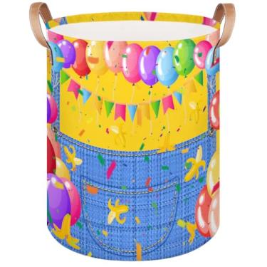 Imagem de Cesto de roupa suja grande – Cesto de armazenamento dobrável de banana amarela 62L para cobertores, brinquedos infantis, roupas sujas, cesto de bebê alto para banheiro, decoração de quarto de meninos