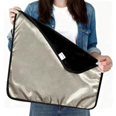 Imagem de Babe Jellyeet Cobertor Faraday: Proteção contra contato direto de WiFi, cobertor de proteção para celular, tablet, eletrônicos (52 x 44 cm), preto