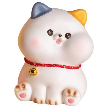 Imagem de Money Bank Creative Ding Dong Cat PVC para crianças 13x13x17cm - yiwei