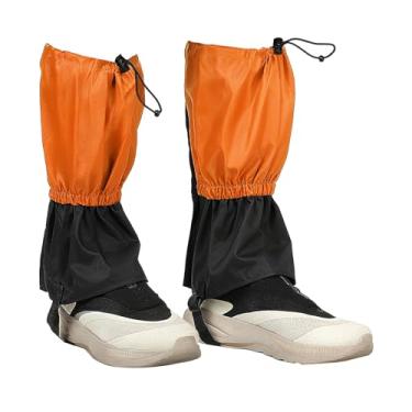 Imagem de YELARXI Polainas de perna, polainas de neve para caminhadas à prova d'água ajustáveis e leves para botas de neve com alça de pé - Adequado para (sapatos de neve/caminhada/caça/escalada), 35,5 cm e