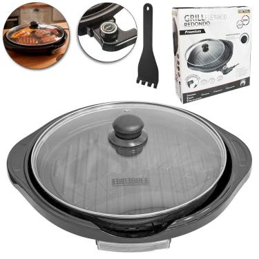 Imagem de Grill Elétrico Premium 1200W Com Tampa De Vidro 220V