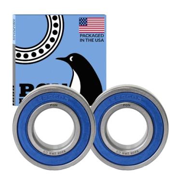 Imagem de PGN (2 Pack) 6206-2RS Bearing - Lubricated Chrome Steel Sealed Ball Bearing - 30x62x16mm Bearings with Rubber Seal & High RPM Support