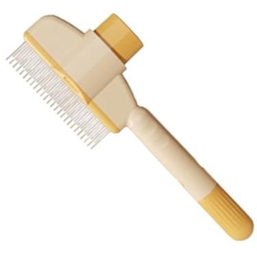 Imagem de Shakven Escova removedora de nó de gato, pente de nó de cachorro e gato,Pente para remoção de pêlos de animais de estimação - A limpeza da pulga do cachorrinho penteia o pente de aço da agulha do