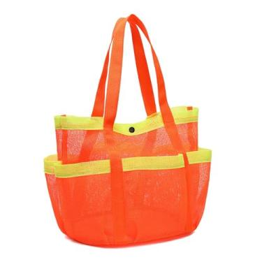 Imagem de Shakven Transportador de malha de chuveiro, saco de transportador de chuveiro de malha | Bolsa de banho para academia - Saco de chuveiro portátil para dormitório universitário, dormitório de chuveiro,